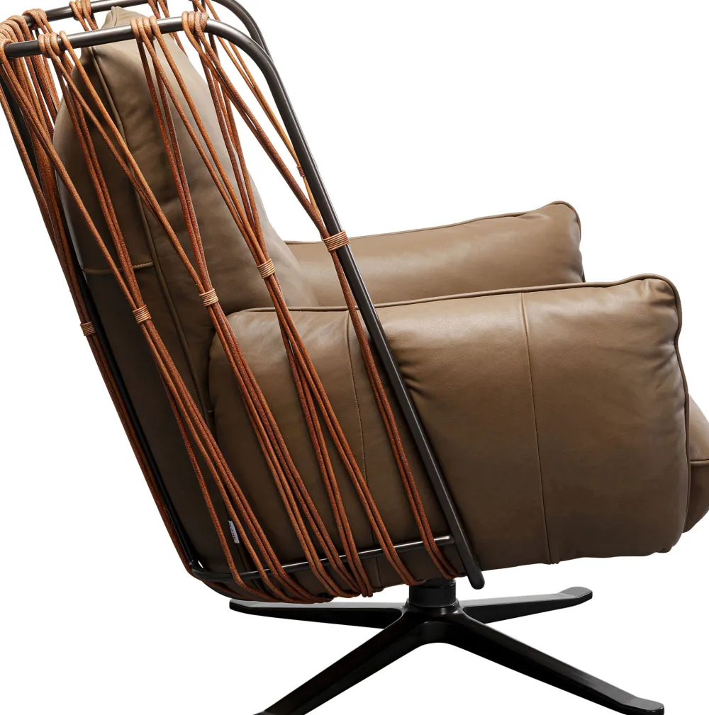 draaifauteuil_paradiso_brown_1.webp KARE Design Draaifauteuil Paradiso Brown
