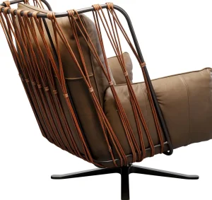 KARE Design Draaifauteuil Paradiso Brown