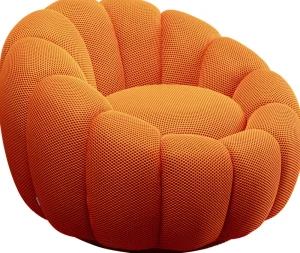 KARE Design Draaifauteuil Peppo Bloom Orange