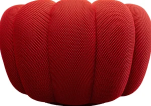 KARE Design Draaifauteuil Peppo Bloom Red