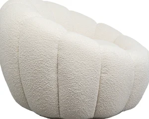 KARE Design Draaifauteuil Peppo Bloom White