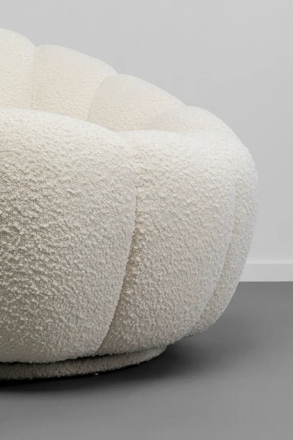 KARE Design Draaifauteuil Peppo Bloom White