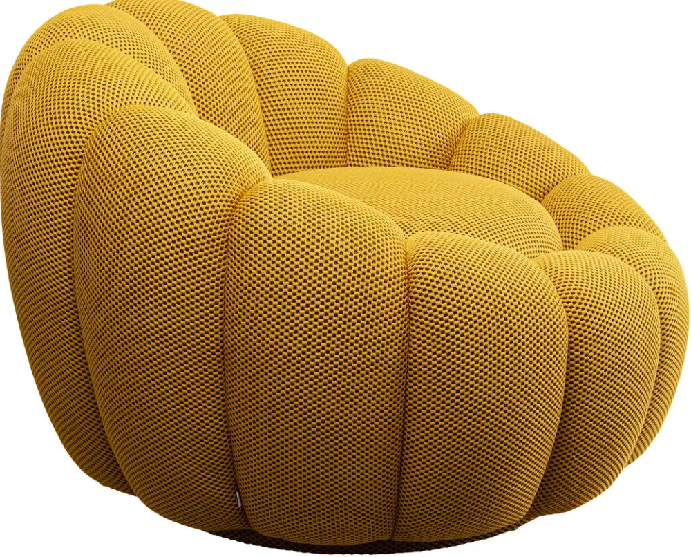 draaifauteuil_peppo_bloom_yellow_1.webp KARE Design Draaifauteuil Peppo Bloom Yellow