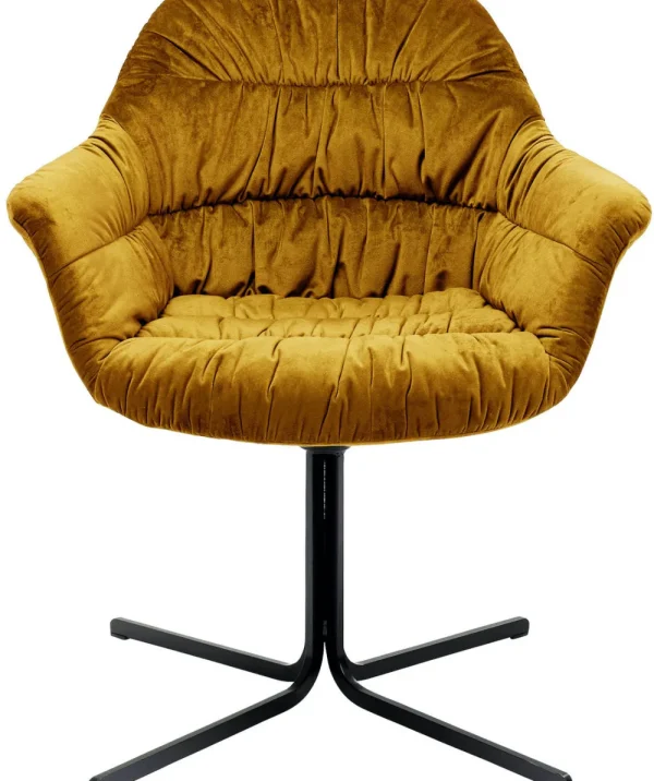 KARE Design Draaistoel Colmar Geel