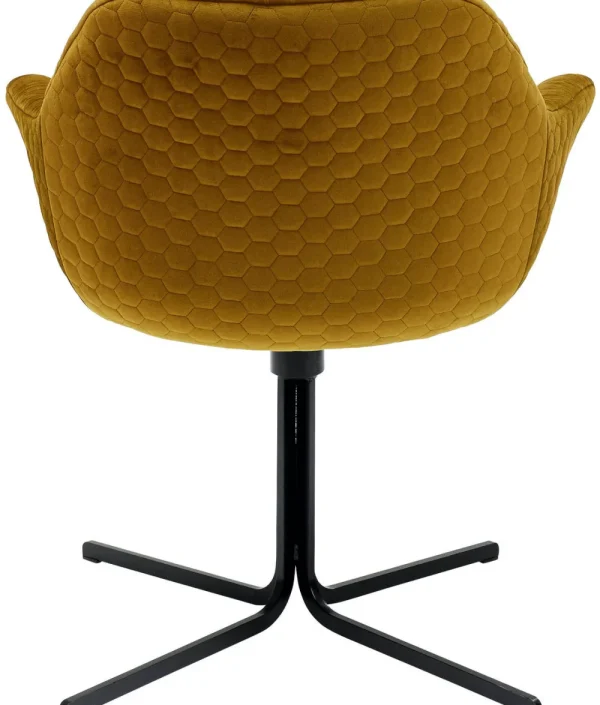 KARE Design Draaistoel Colmar Geel