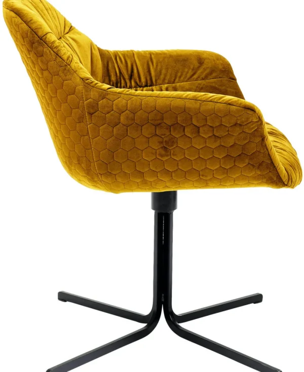 KARE Design Draaistoel Colmar Geel