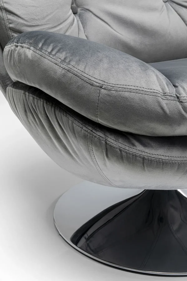 KARE Design Draaistoel Cosy Grijs