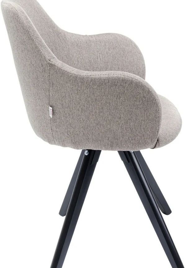 KARE Design Draaistoel Lady Loco Taupe