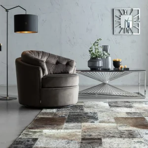 KARE Design Draaistoel Music Hall Grijs