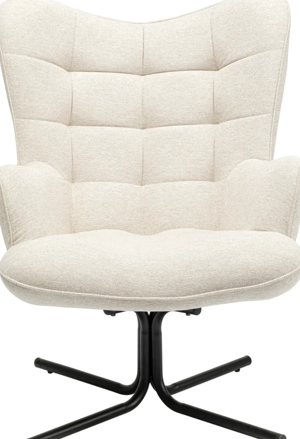 KARE Design Draaistoel Oscar Cream