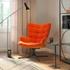 KARE Design Draaistoel Oscar Velvet Orange