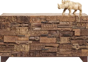 KARE Design Dressoir Shanti Surprise Puzzle Nature