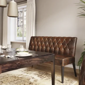 KARE Design Eetkamerbank Econo Buttons Vintage 162cm