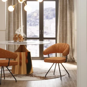 KARE Design Eetkamerstoel Arabella Orange