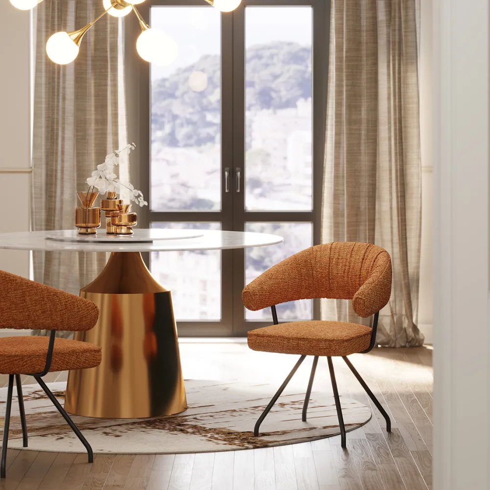 eetkamerstoel_arabella_orange_0.webp KARE Design Eetkamerstoel Arabella Orange