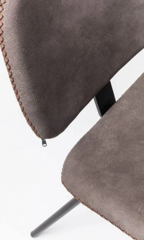 KARE Design Eetkamerstoel Barber Bruin