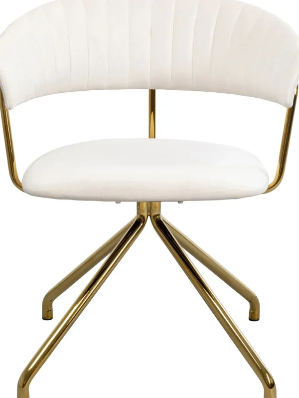 KARE Design Eetkamerstoel Belle Velvet Cream