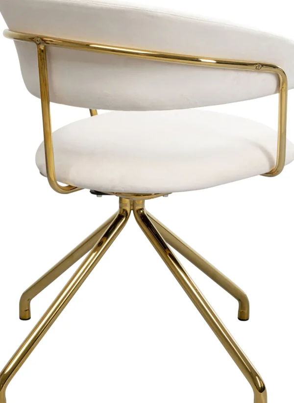 KARE Design Eetkamerstoel Belle Velvet Cream