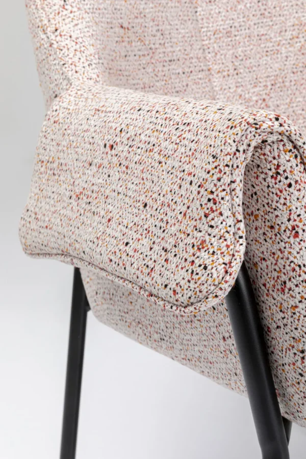 KARE Design Eetkamerstoel Bess Beige Flitter