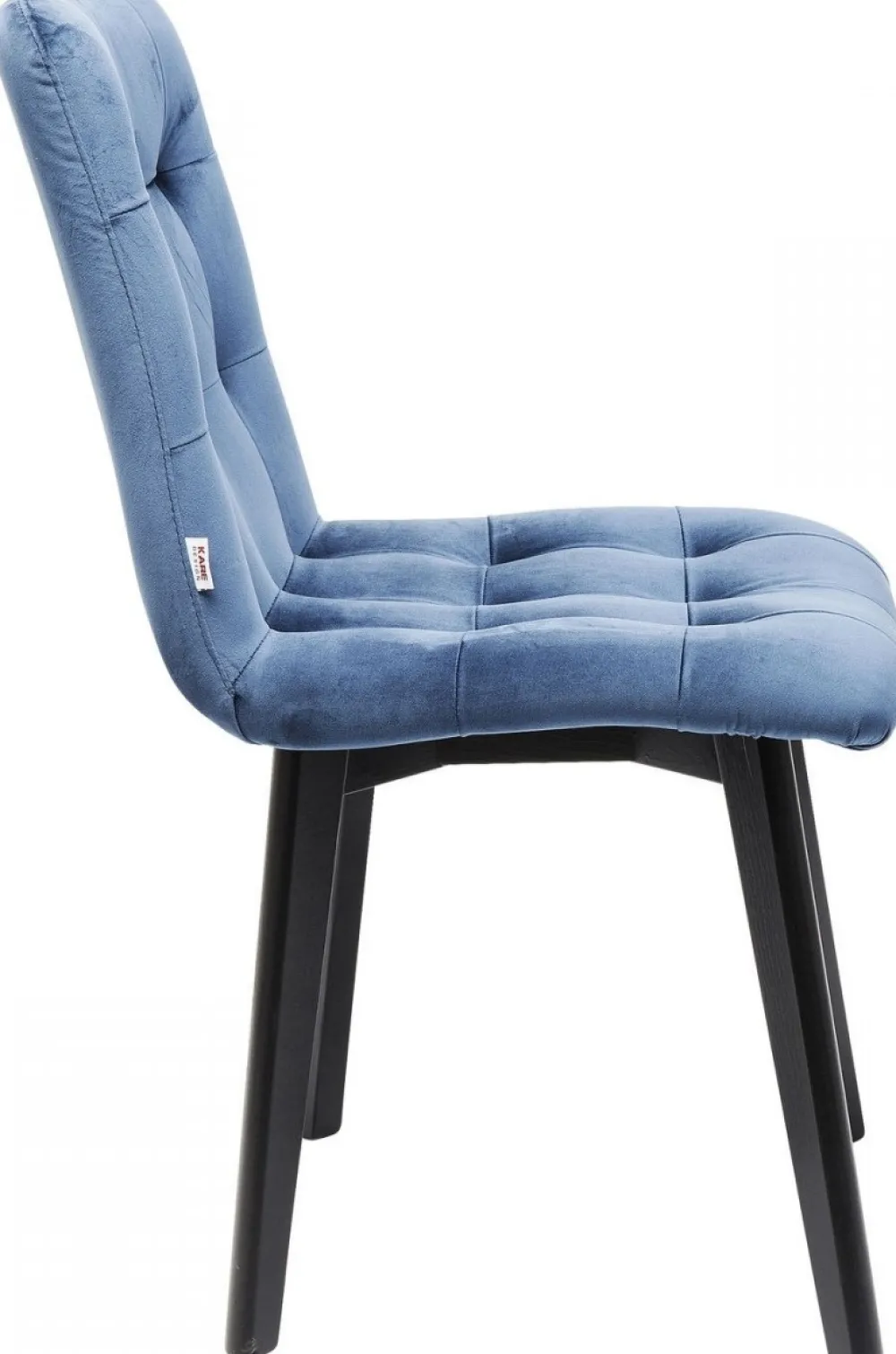 eetkamerstoel_black_moritz_fluweel_blauw_2.webp KARE Design Eetkamerstoel Black Moritz Fluweel Blauw