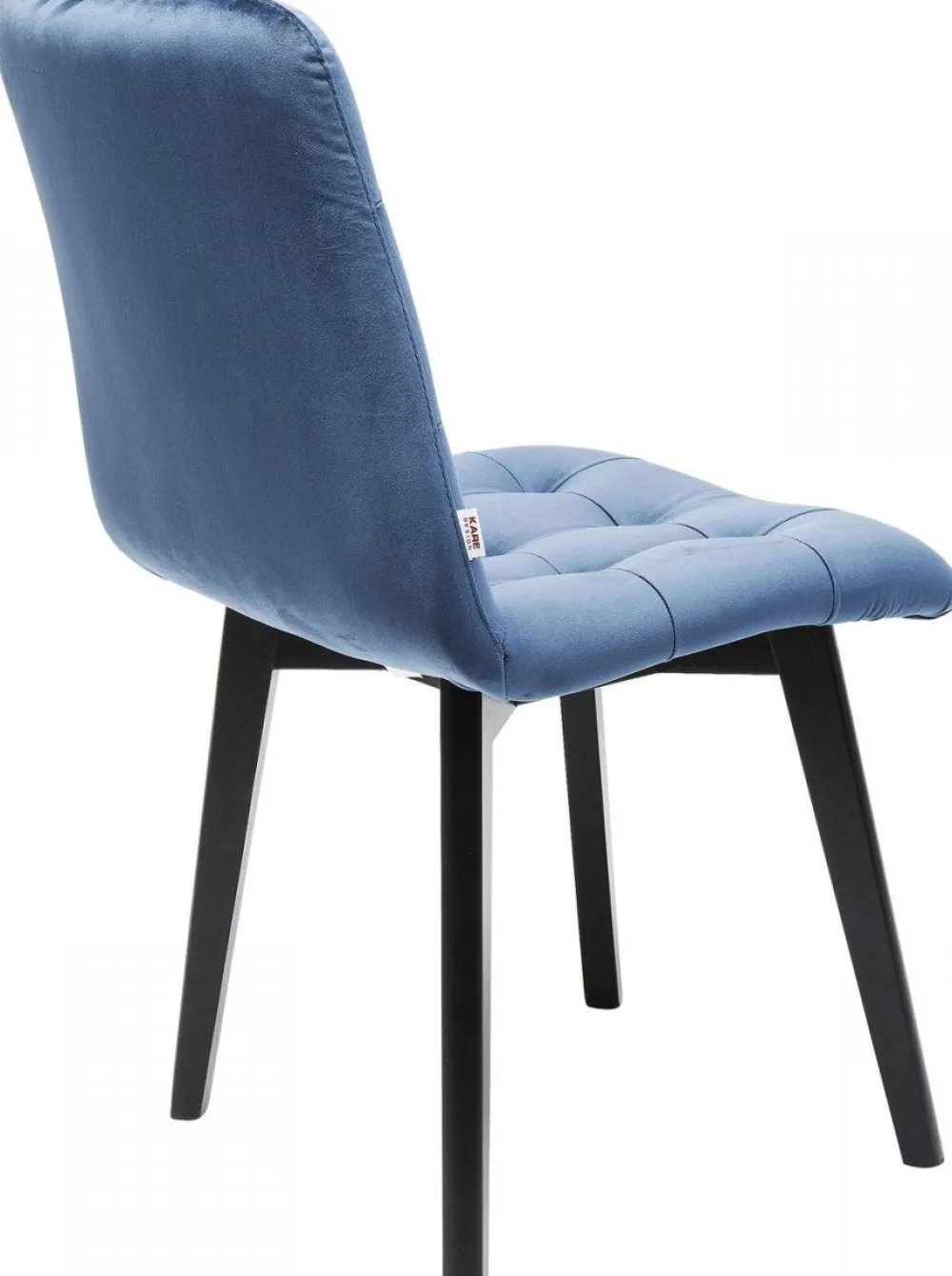 eetkamerstoel_black_moritz_fluweel_blauw_3.webp KARE Design Eetkamerstoel Black Moritz Fluweel Blauw