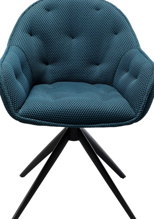 KARE Design Eetkamerstoel Carlito Mesh Bluegreen