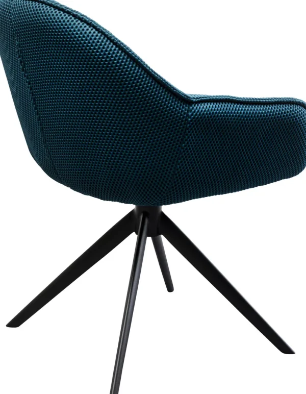 KARE Design Eetkamerstoel Carlito Mesh Bluegreen