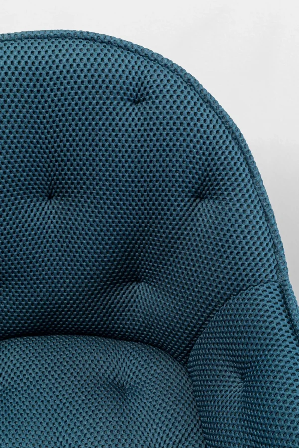 KARE Design Eetkamerstoel Carlito Mesh Bluegreen