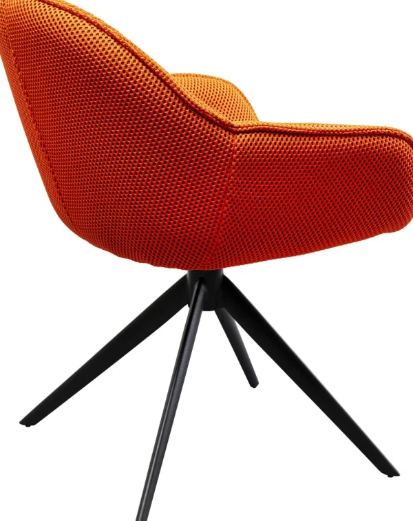 KARE Design Eetkamerstoel Carlito Mesh Orange