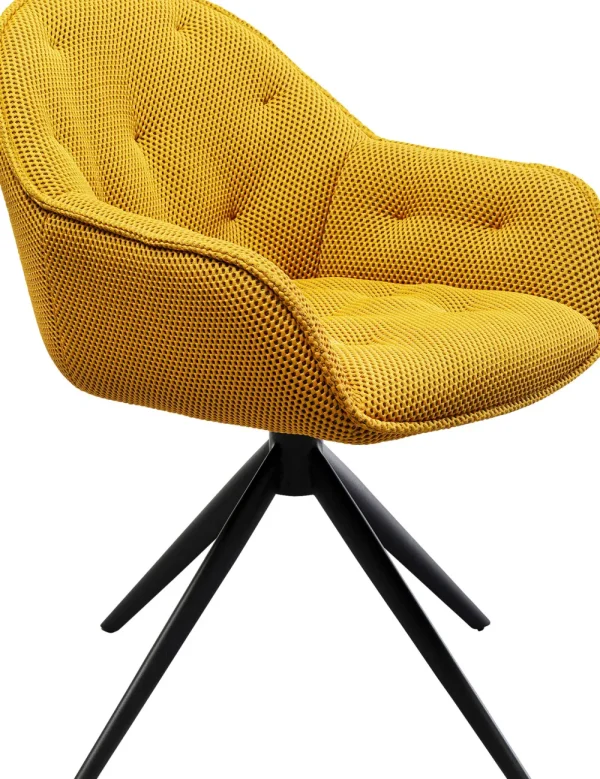 KARE Design Eetkamerstoel Carlito Mesh Yellow