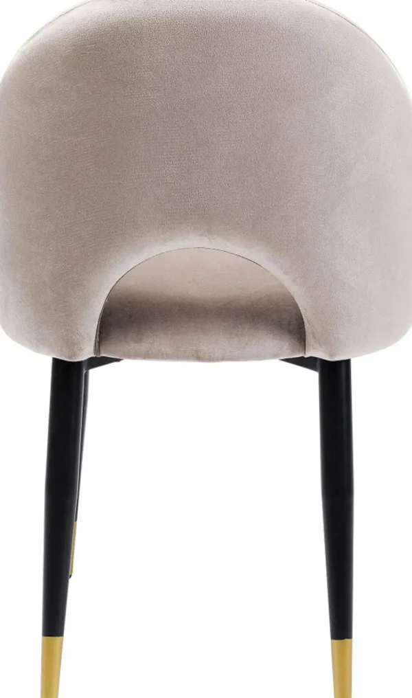 KARE Design Eetkamerstoel Iris Fluweel Beige