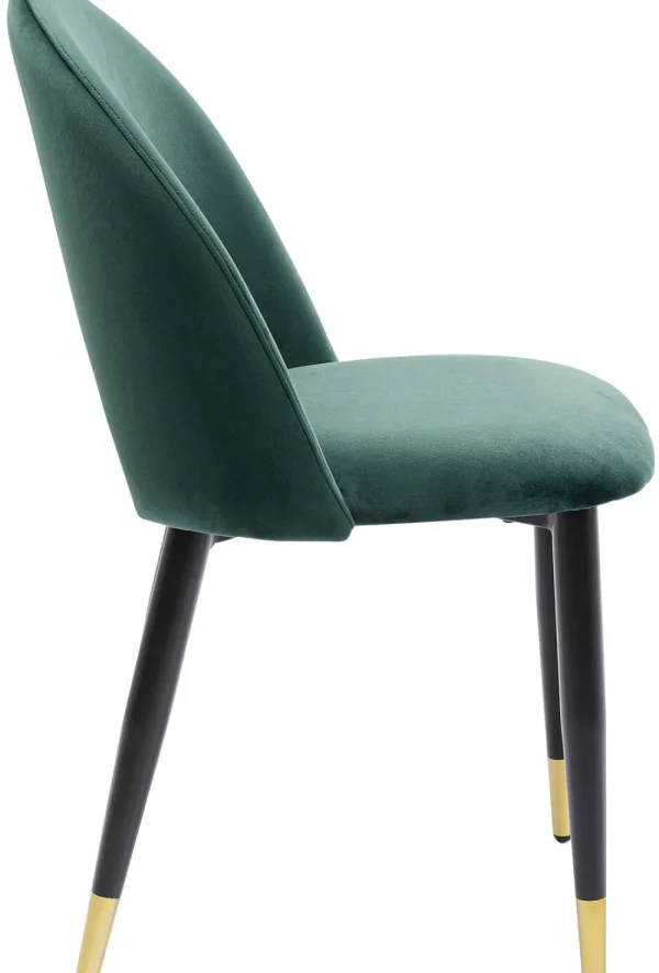 KARE Design Eetkamerstoel Iris Fluweel Groen