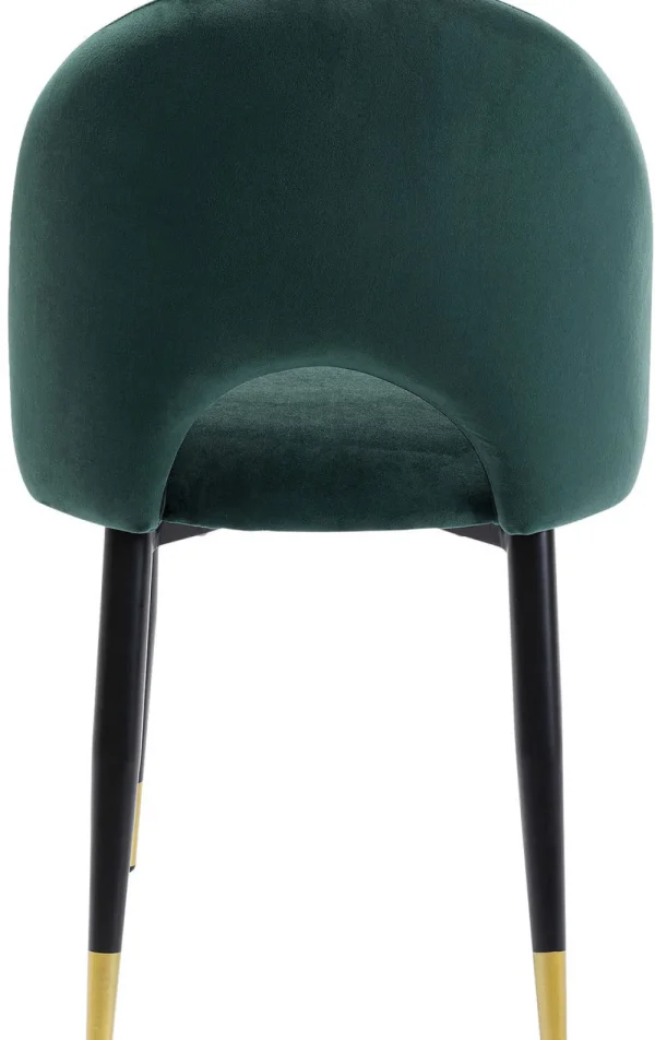 KARE Design Eetkamerstoel Iris Fluweel Groen