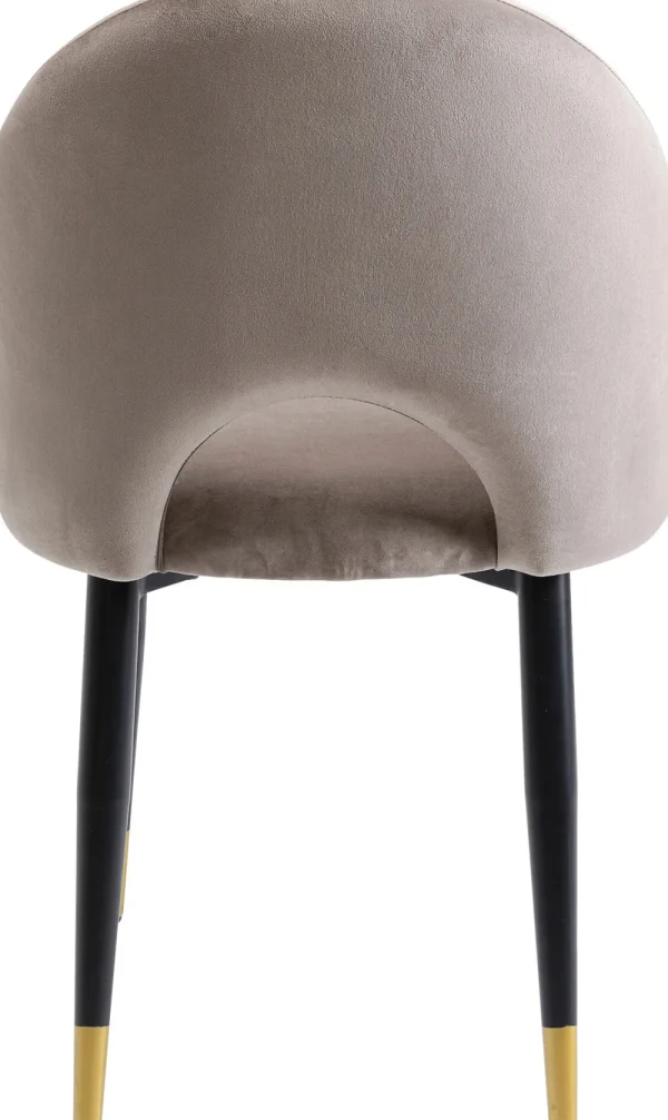 KARE Design Eetkamerstoel Iris Fluweel Taupe (set Van 2)
