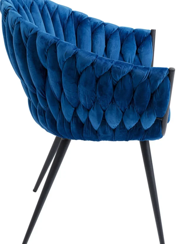 KARE Design Eetkamerstoel Knot Blauw