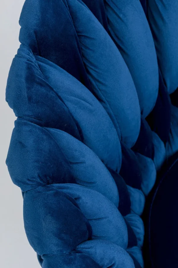 KARE Design Eetkamerstoel Knot Blauw