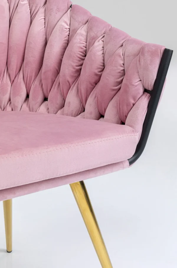 KARE Design Eetkamerstoel Knot Roze