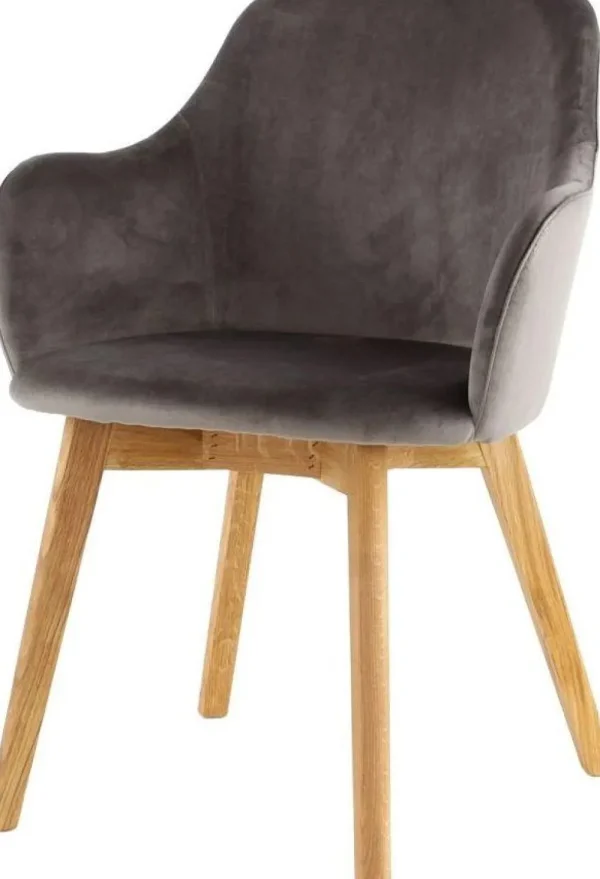 KARE Design Eetkamerstoel Lady Velvet Grey