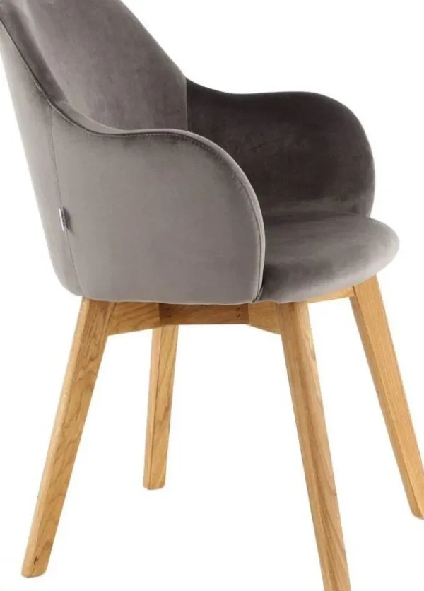 KARE Design Eetkamerstoel Lady Velvet Grey