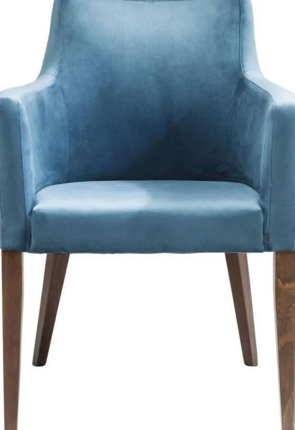 KARE Design Eetkamerstoel Mode Fluweel Patrol-Blauw