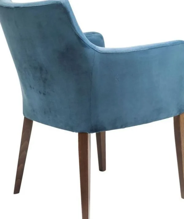 KARE Design Eetkamerstoel Mode Fluweel Patrol-Blauw