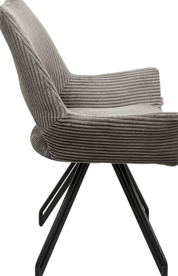 KARE Design Eetkamerstoel Rich Donkergrijs