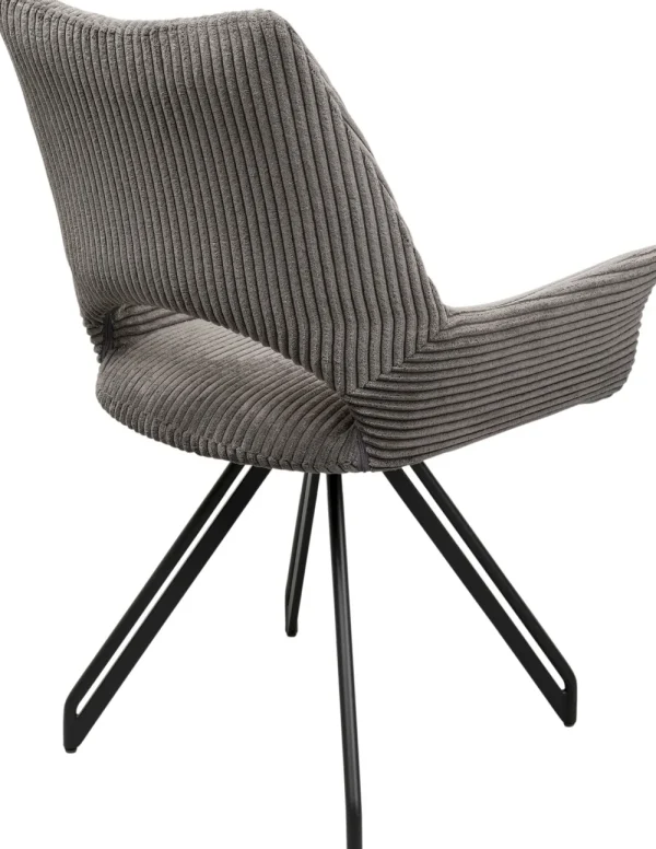 KARE Design Eetkamerstoel Rich Donkergrijs