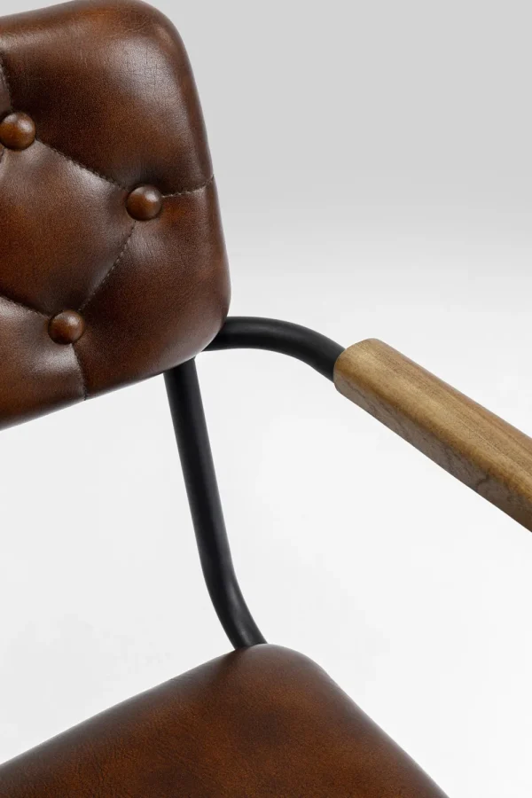 KARE Design Eetkamerstoel Salsa Leather Brown