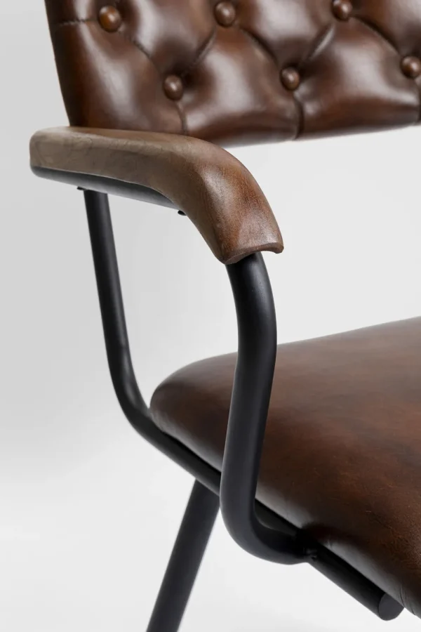 KARE Design Eetkamerstoel Salsa Leather Brown