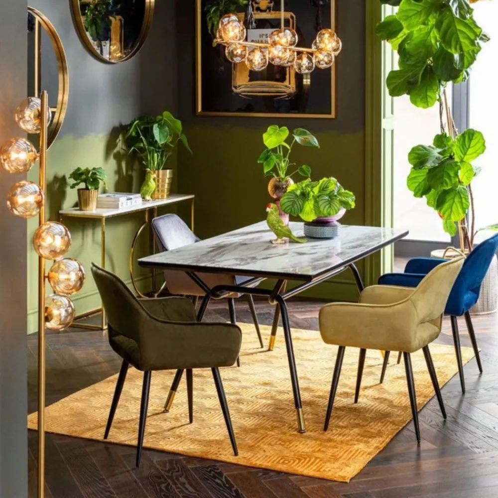 eetkamerstoel_san_fransisco_donkergroen_0.webp KARE Design Eetkamerstoel San Fransisco Donkergroen