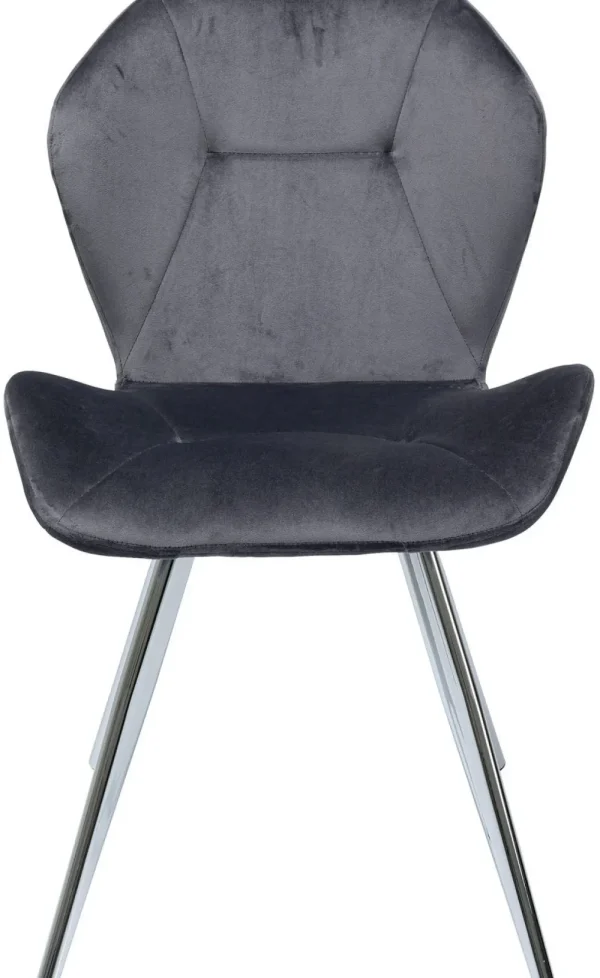 KARE Design Eetkamerstoel Viva Grijs Chroom