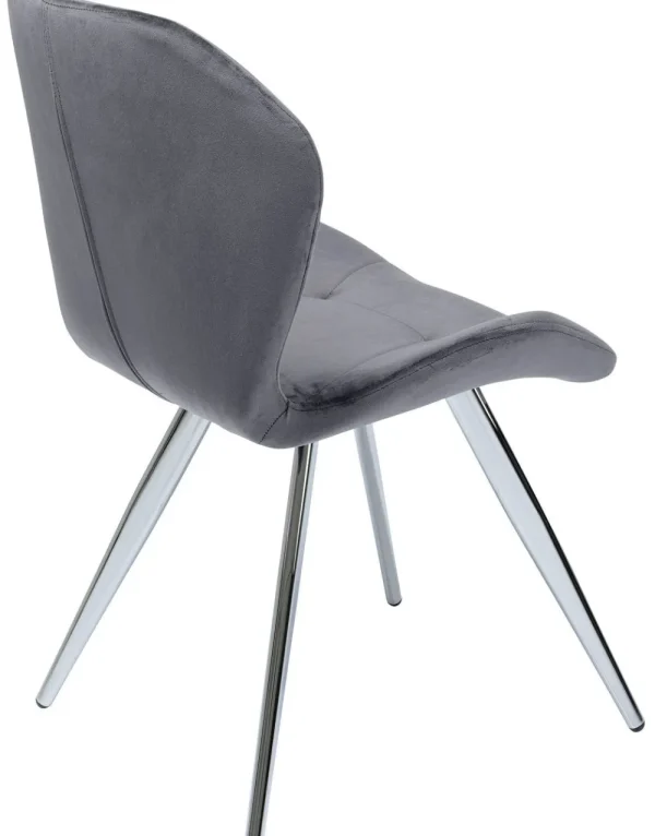 KARE Design Eetkamerstoel Viva Grijs Chroom
