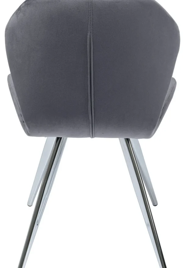 KARE Design Eetkamerstoel Viva Grijs Chroom