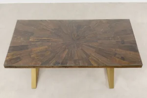 KARE Design Eettafel Conley Cross Brass 180x90cm